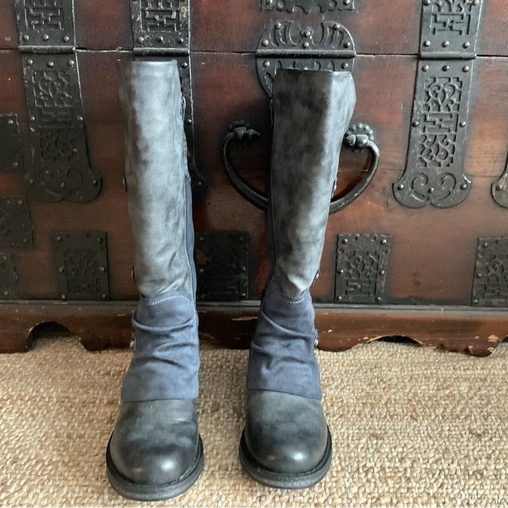 Reiker NWOT knee high Franka blue women boots - Picture 2 of 9
